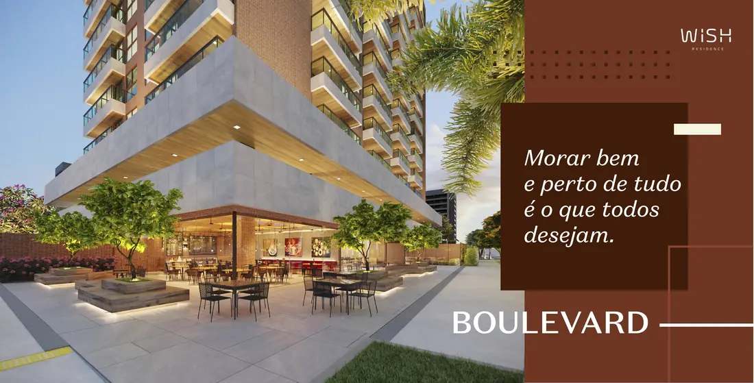 Boulevard — área comum do WISH Residence
